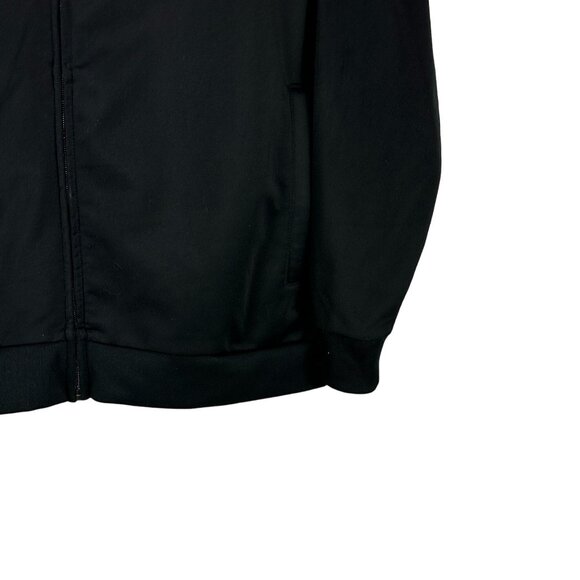 Adidas Black Three Stripe Full Zip Track Jacket Mens Size L Lightweight Athletic - Picture 4 of 8